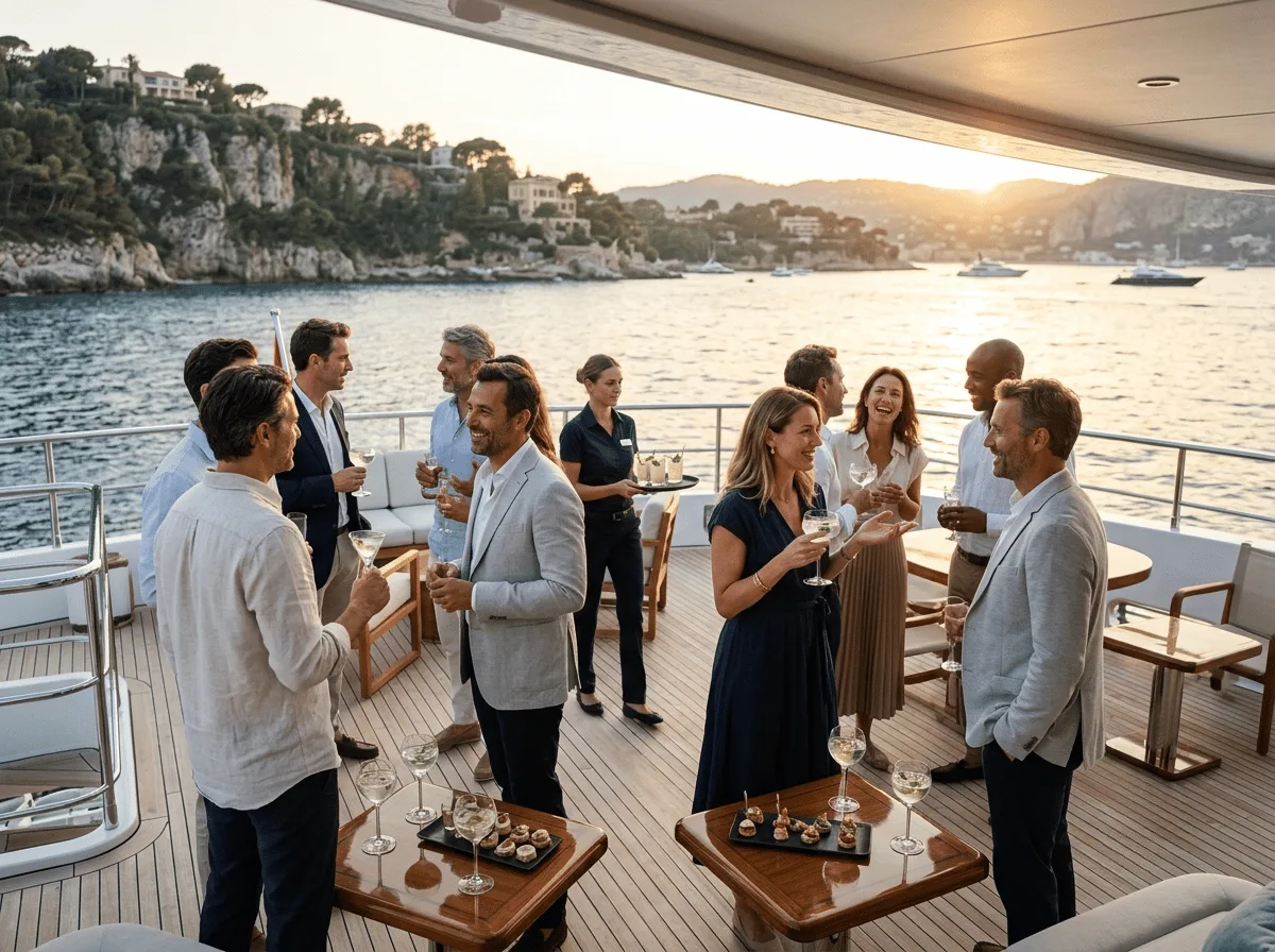 Cocktail d’entreprise en mer