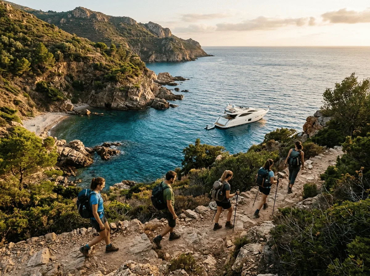 Randonnée côtière + retour en yacht